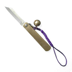 Higonokami No. 2 Mame Warikomi SK Steel Mini Pocket Knife with Bell Pocket Knife Japanese Exclusives 