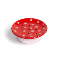 Swedish Dream Mushroom Ceramic Soap Dish Soap Dish KALA Red 