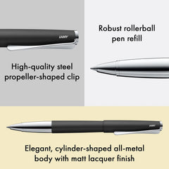 LAMY Studio Rollerball Pen, Piano Black Rollerball Pen LAMY 