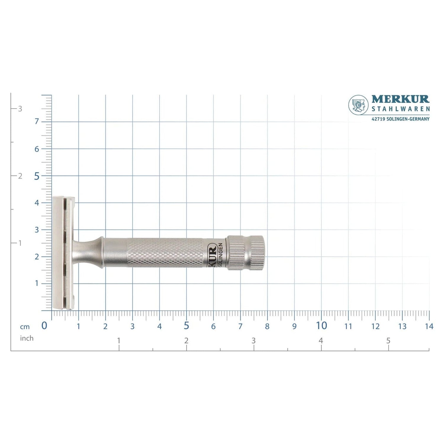 Merkur 34 HD INOX Stainless Steel Safety Razor, Satin Finish Double Edge Safety Razor Merkur 