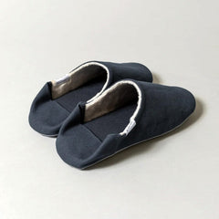 ABE Canvas Home Shoes, Wool-Lined Spa Slippers Japanese Exclusives 