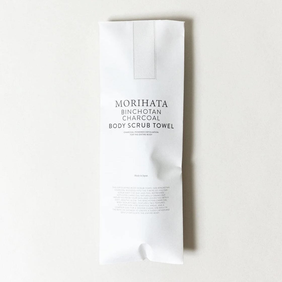Japanese Binchotan Charcoal Body Scrub Towel Towel Binchotan Charcoal 