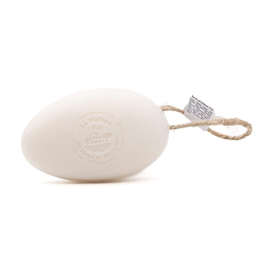 La Maison du Savon de Marseille Oval Soap on a Rope Soap Bar La Maison du Savon de Marseille Donkey Milk 