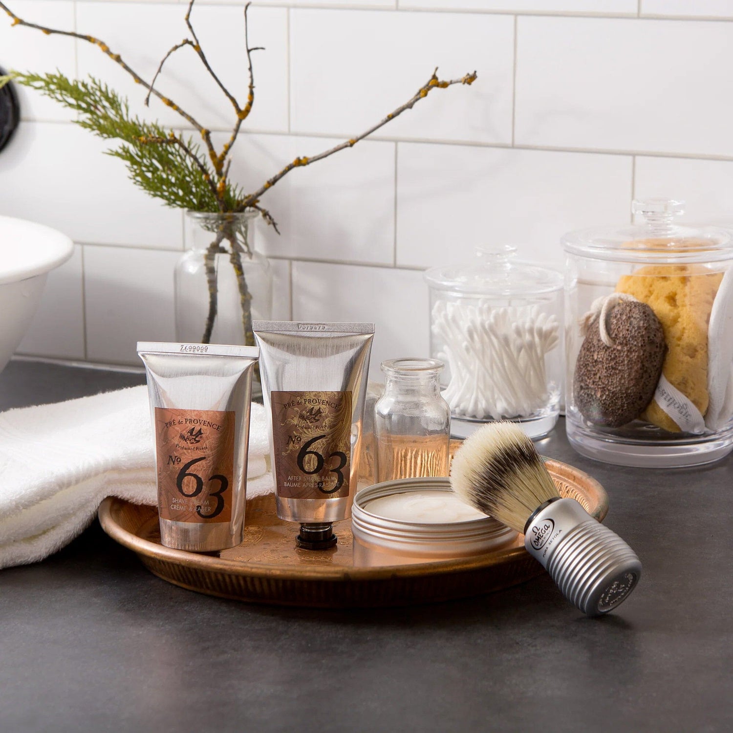 Pre de Provence Omega Boar Bristle Shaving Brush Pre de Provence 