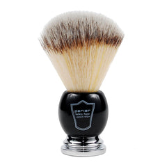 Parker Synthetic Shaving Brush and Stand, Black and Chrome Handle Shaving Brush Parker Razors 