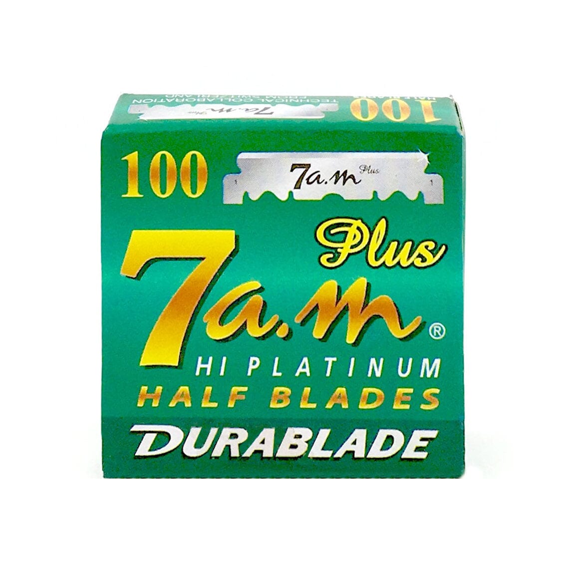 100 7AM Hi-Platinum Half Blades Razor Blades 7 a.m. 