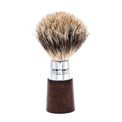 Parker Pure Badger Shaving Brush and Stand, Walnut Handle Shaving Brush Parker Razors 