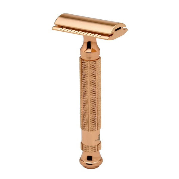 Pearl Shaving L-55 Double Edge Safety Razor, Mellow Apricot
