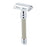Pearl Shaving SBF-11 Butterfly Double Edge Safety Razor, Silver Safety Razor Pearl Shaving 