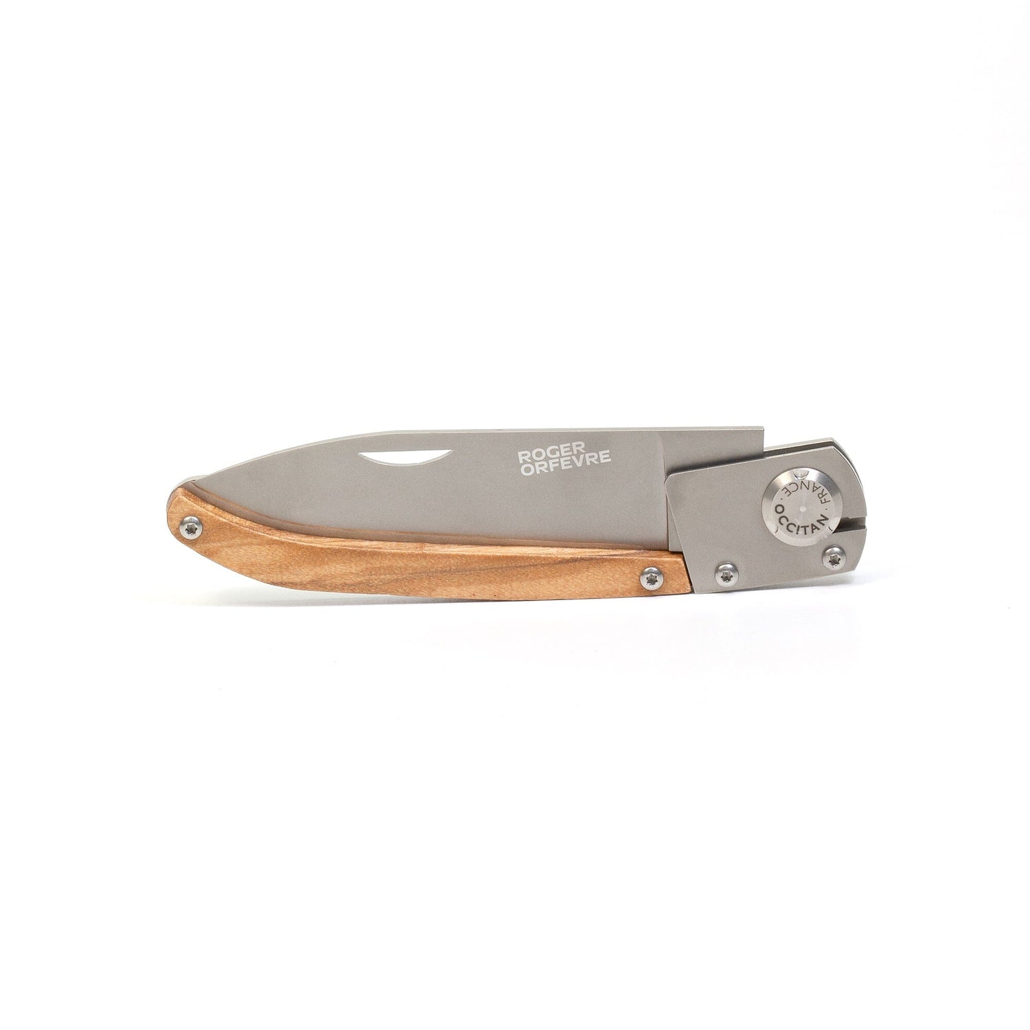 Roger Orfevre 'Occitant' Regional Folding Pocket Knife with Olive Wood Handle Pocket Knife Roger Orfevre 
