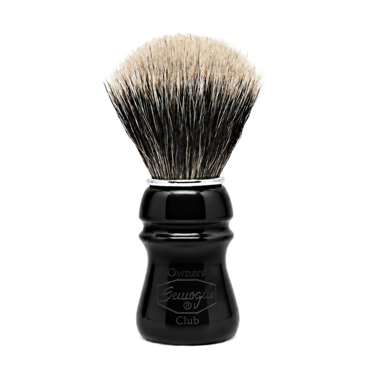 Semogue Owners Club 2-Band Finest Badger Shaving Brush Badger Bristles Shaving Brush Semogue Black 