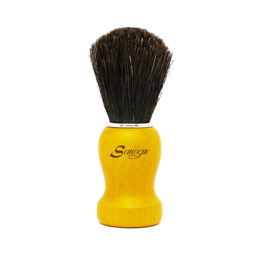 Semogue Pharos C3 Pure Black Horse Shaving Brush Shaving Brush Semogue Yellow 