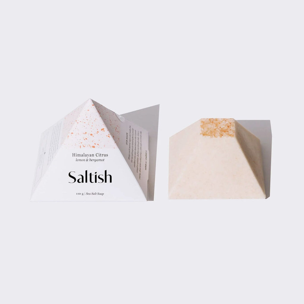 Saltish Luxury Sea Salt Soap Bar Specialty Soap Saltish Himalayan Citrus 