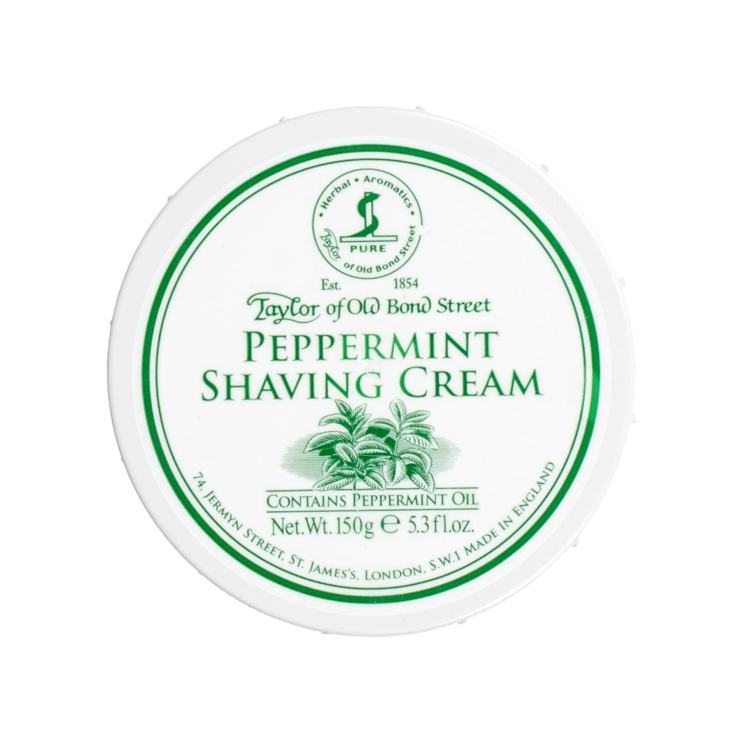 Taylor of Old Bond Street Shaving Cream Bowl, Peppermint Shaving Cream Taylor of Old Bond Street 