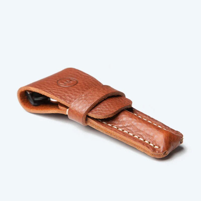 Wilde & Harte Long Leather Razor Pouch Razor Case Wilde & Harte 