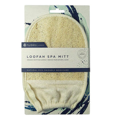 Hydrea London Organic Loofah and Egyptian Cotton Exfoliating Bath Mitt Body Exfoliating Mitt The Natural Sea Sponge Co 