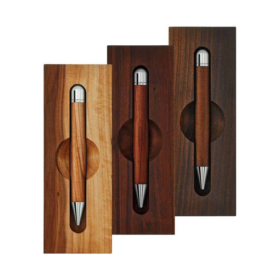 e+m Holzprodukte ‘Wood-in-Wood’ Ballpoint Pen in Wooden Case Ball Point Pen e+m Holzprodukte 