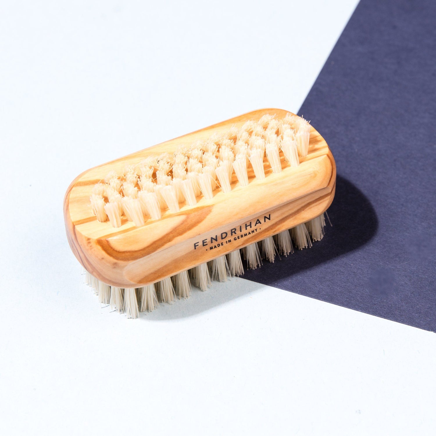 Olive Wood Hand and Nail Brush with Pure Natural Bristles - Made in Germany Nail Brush Fendrihan 