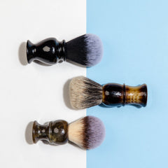Fendrihan Black and White Synthetic Shaving Brush, Resin Handle Synthetic Bristles Shaving Brush Fendrihan 