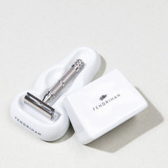 Fendrihan Porcelain Rectangular Blade Bank Razor Blades Disposal Case Fendrihan 