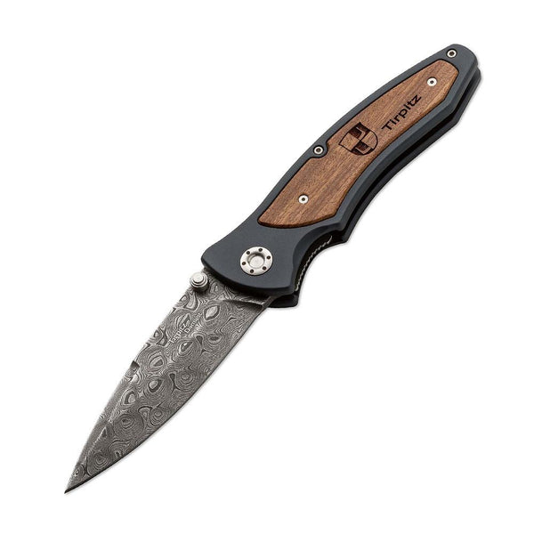 Boker 110190DAM Tirpitz Damascus Steel Folding Pocket Knife
