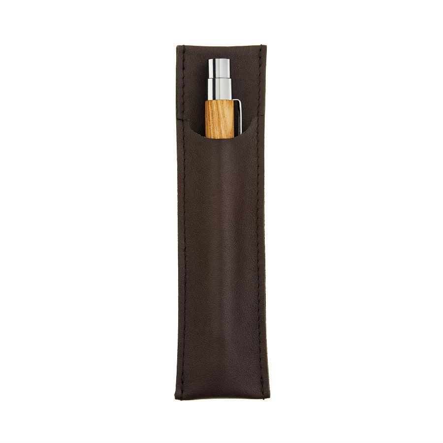 e+m Holzprodukte Pen Leather Case Pen Case e+m Holzprodukte Mocha 