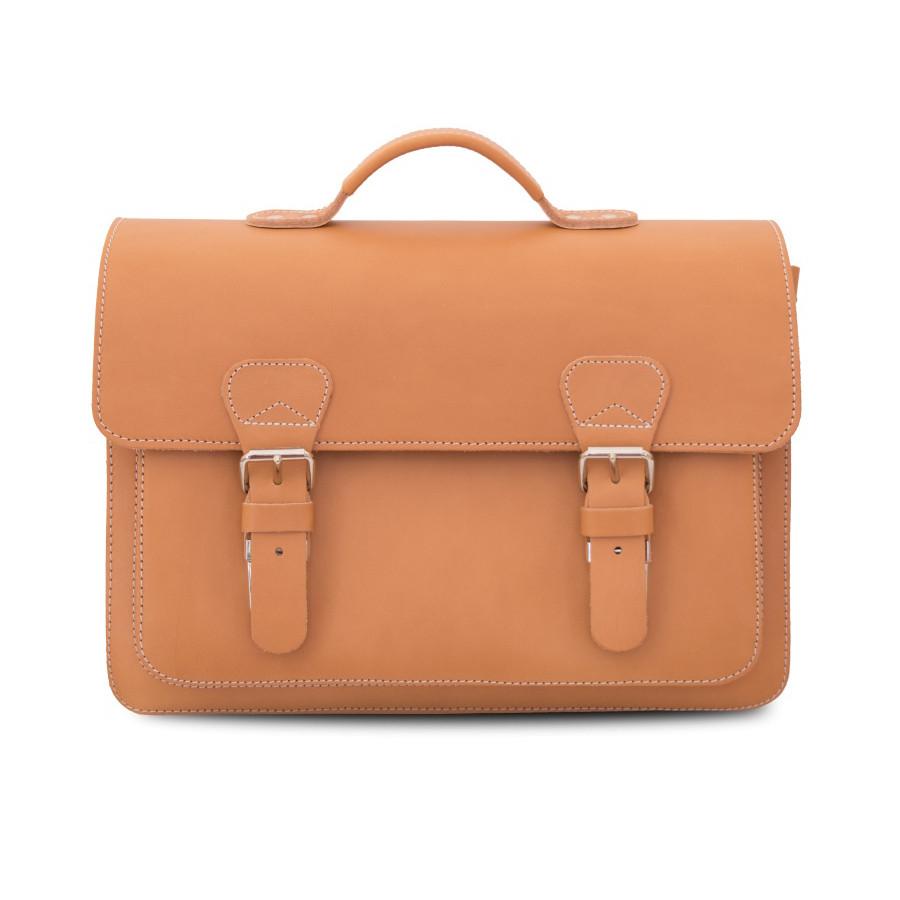 Ruitertassen Classic 2140 Leather Briefcase, Tan – Fendrihan Canada