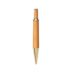 e+m Holzprodukte ‘Pocket Uno’ Wooden Ballpoint Pen Ball Point Pen e+m Holzprodukte Wild Cherry/Brass 