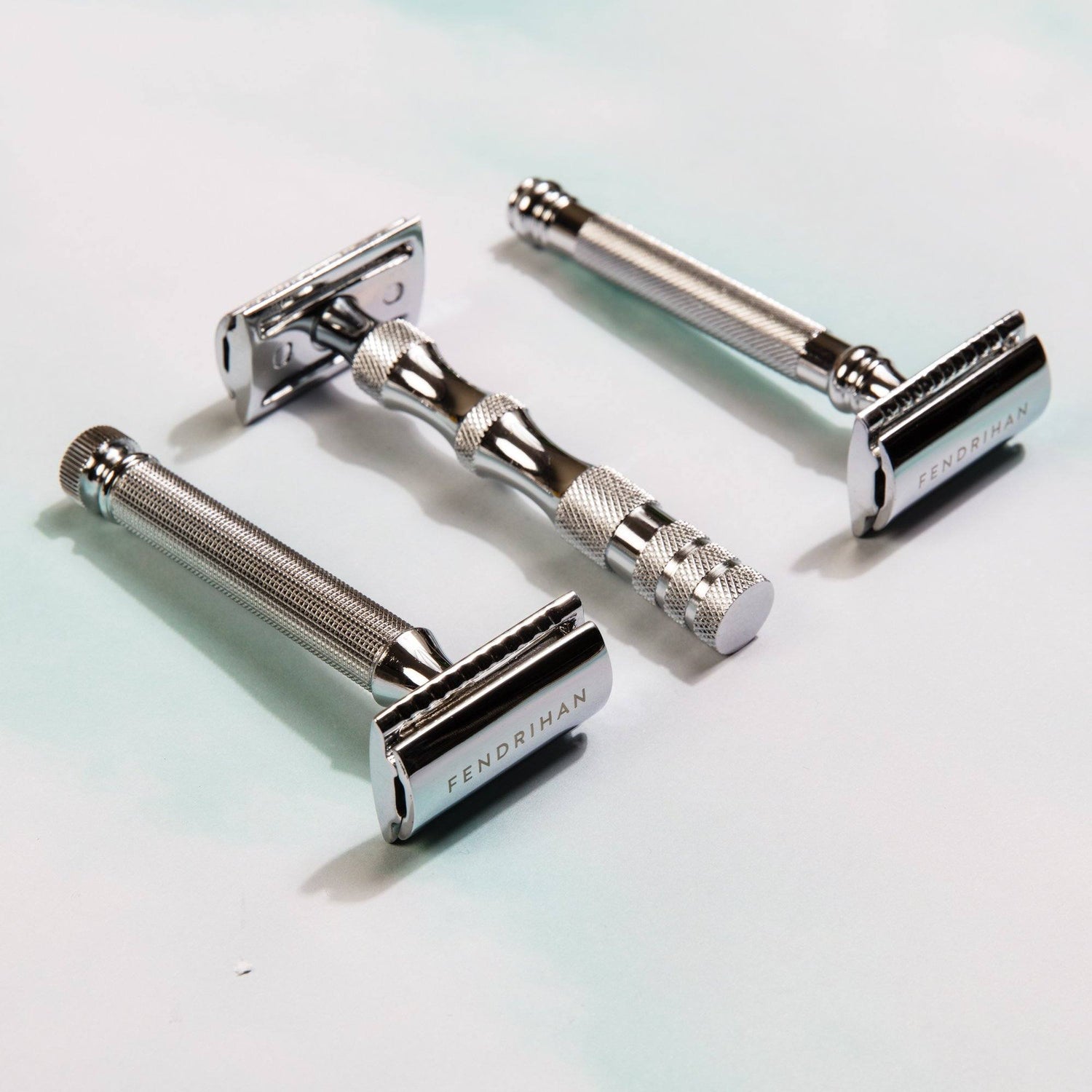 Fendrihan Double Edge Safety Razor, Square Knurled Handle Double Edge Safety Razor Fendrihan 