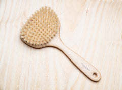 Pure Natural Beechwood Boar Bristle or Tampico Fiber Body Massage Brush - Made in Germany Body Brush Fendrihan 