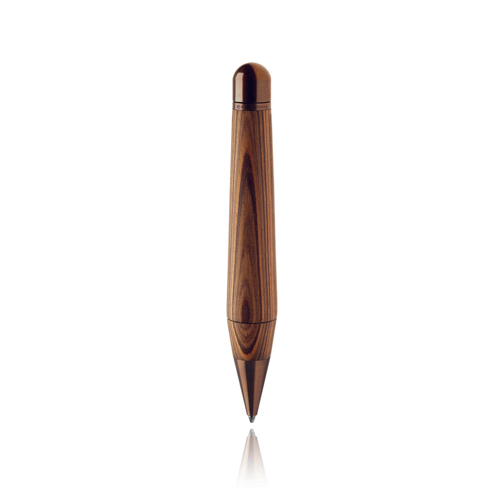 e+m Holzprodukte 'Drake' Wooden Ballpoint Pen Ball Point Pen e+m Holzprodukte Natural Zebrano/Vintage 
