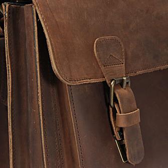 Ruitertassen Classic 2140 Leather Messenger Bag, Ranger Brown