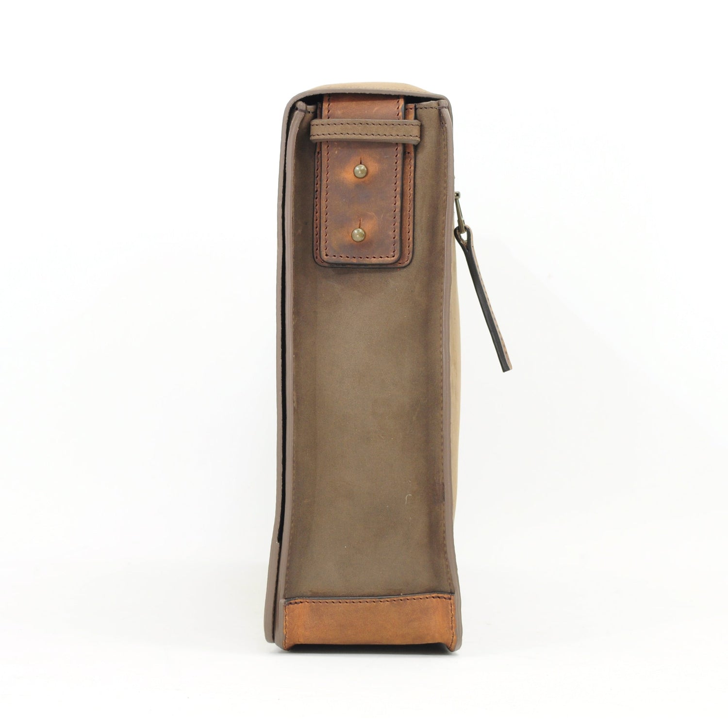 Ruitertassen Leather Shoulder Bag, Brown Leather Bag Ruitertassen 