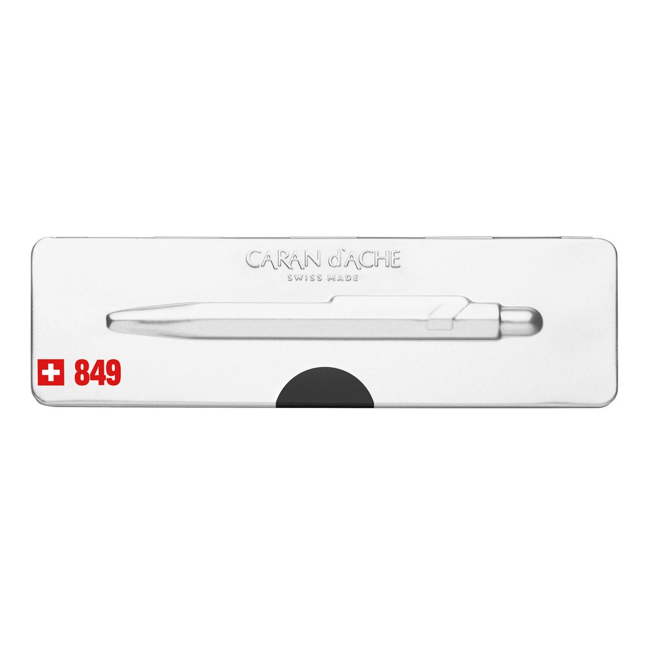 Caran d'Ache Popline Black Matte Ballpoint Pen with Holder Ball Point Pen Caran d'Ache 