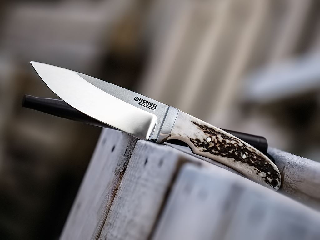 Boker 120520 Boker Savannah Stag Fixed Blade Knife — Fendrihan Canada