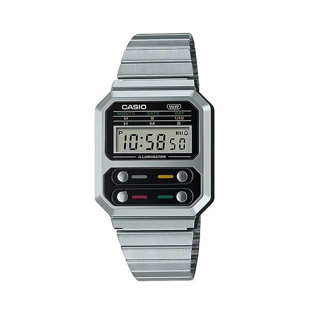 CASIO Vintage A100WE Series Digital Watch Watch Casio Silver 