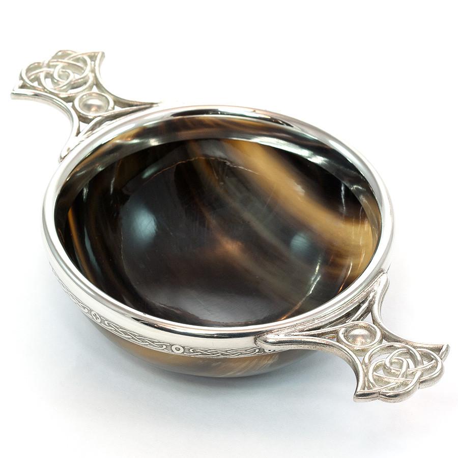 Abbeyhorn Pewter Mounted Quaich Shaving Accessory Abbeyhorn 