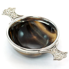 Abbeyhorn Pewter Mounted Quaich Shaving Accessory Abbeyhorn 
