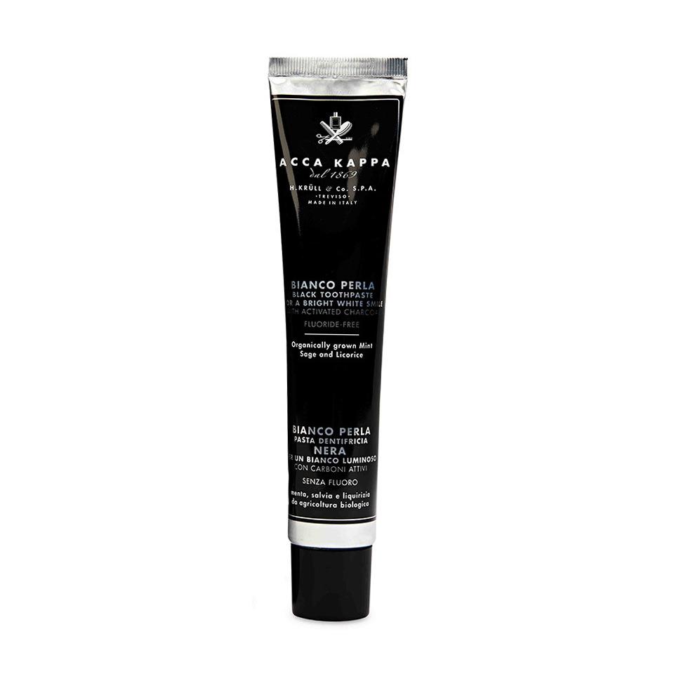 Acca Kappa Black Toothpaste with Activated Charcoal, Fluoride-Free Toothpaste Acca Kappa 