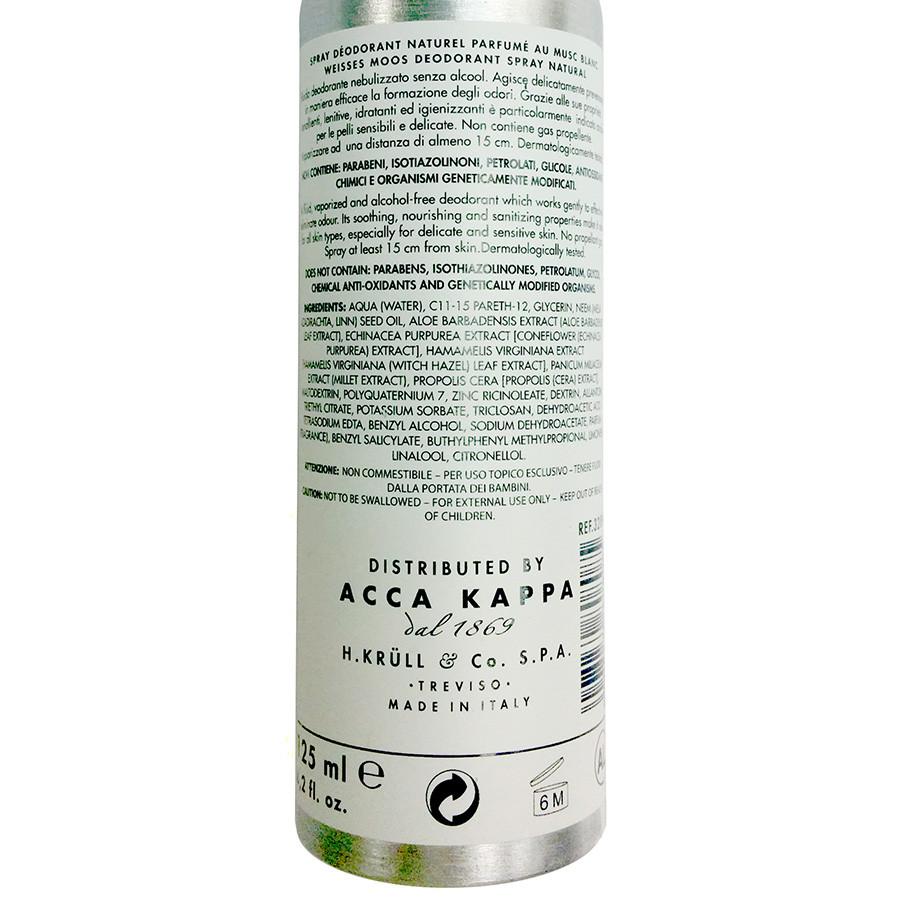 Acca Kappa White Moss Natural Spray for Sensitive Fendrihan Canada