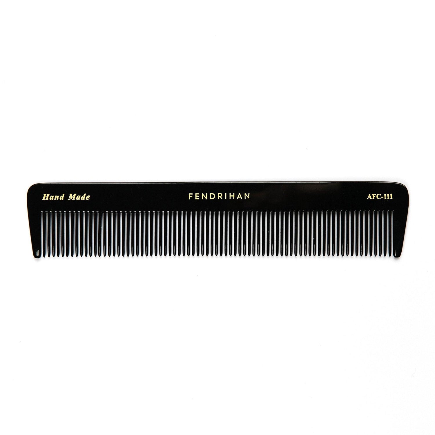 Fendrihan Hand-Finished Fine-Tooth Pocket Comb, Black Comb Fendrihan 