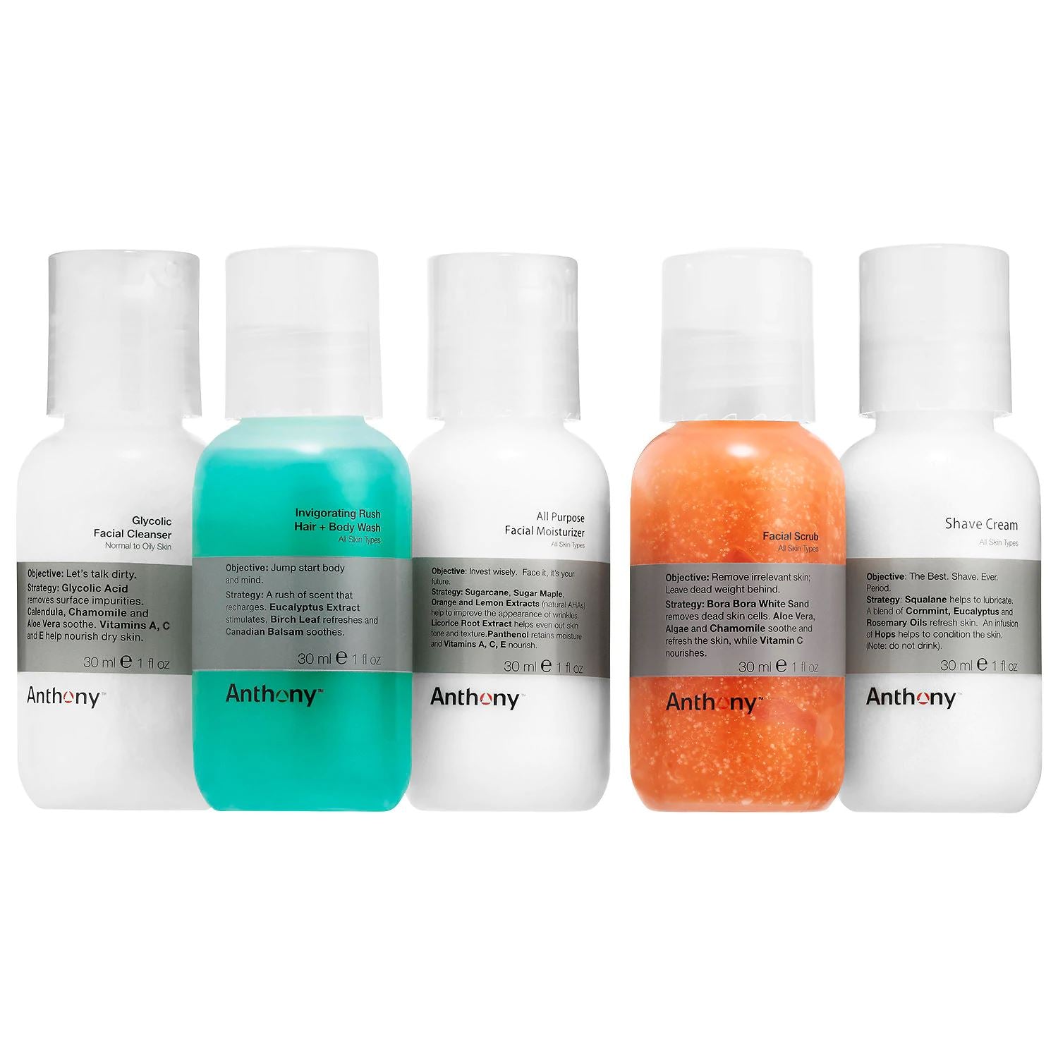 Anthony Starter Kit, Sample Size Men's Grooming Kit Anthony 