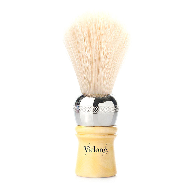 Vie-Long Spanish Barber Professional Boar Bristle Shaving Brush, Metal & Wood Handle Boar Bristles Shaving Brush Vie-Long 