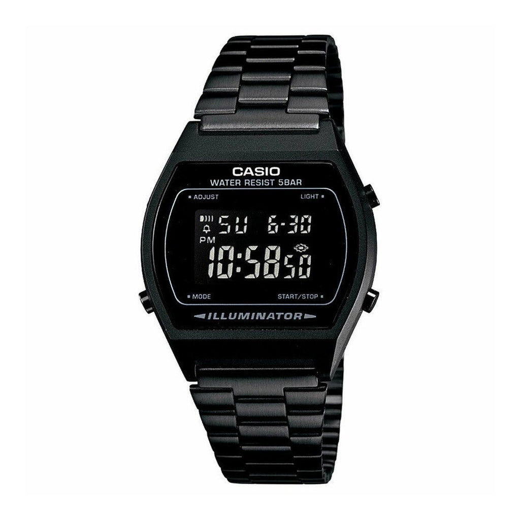 CASIO B640WB-1B Vintage Black Stainless Steel Digital Watch Watch Casio 