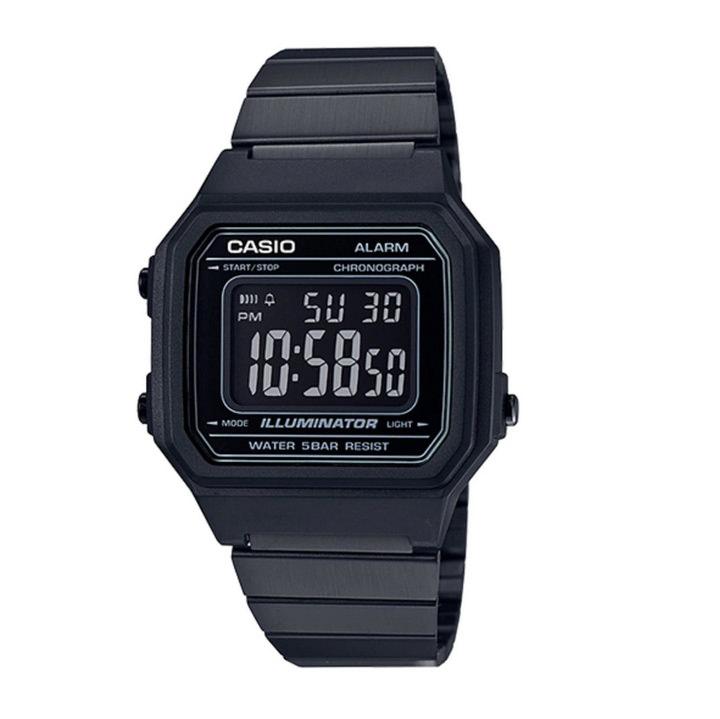 CASIO B650WB-1BVT Men’s Black Vintage Stainless Steel Watch Watch Casio 
