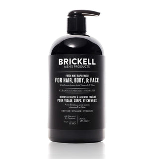 Brickell All in One Wash for Men Men's Body Wash Brickell Fresh Mint 