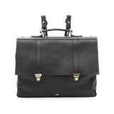 Campomaggi C8400 Leather Briefcase Backpack, Black Backpack Campomaggi 