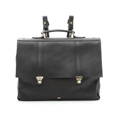 Campomaggi C8400 Leather Briefcase Backpack, Black Backpack Campomaggi 