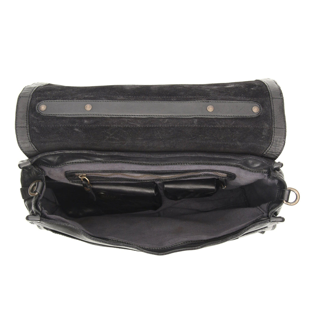Campomaggi Leather Professional Carry Bag, Black Leather Briefcase Campomaggi 