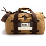 Red Canoe Cessna Canvas Stow Bag Leather Briefcase Red Canoe 